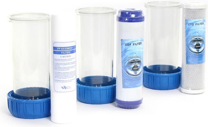 Image du produit Naturewater NW-BR10B4 3 étapes système filtre 32,89mm (1") filtre à sédiments, bloc charbon actif (3 x)