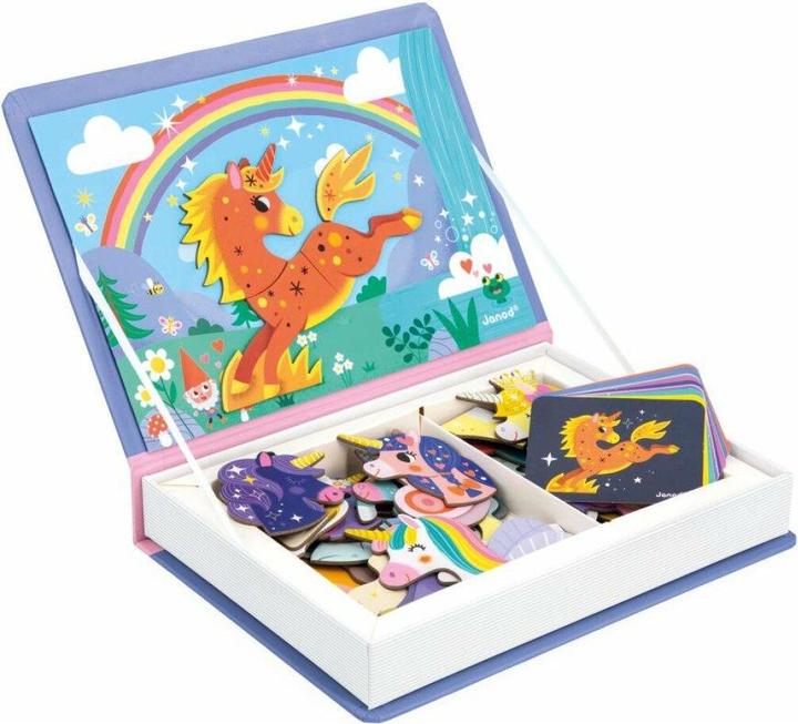 Produktbild Janod Magnetbuch Einhorn (Deutsch, Französisch, Italienisch, Englisch)