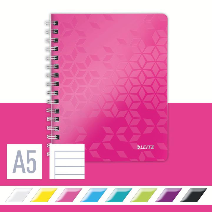Image du produit Leitz Wow (A5, À rayures, Couverture souple)