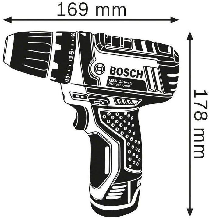 Actual product image Bosch Professional GSR 10.8-2-LI Set (Rechargeable battery operated)