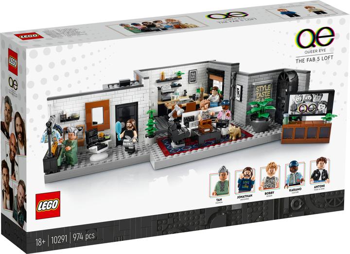 Immagine prodotto LEGO Qeer Eye- Il loft dei Fab 5 (10291, LEGO Creator Expert, Set LEGO rari)