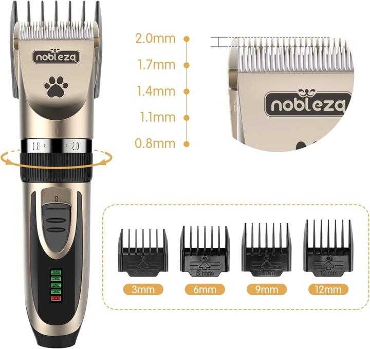 Image du produit Nobleza Set de tondeuses à poils pour animaux Grooming Clipper (Chien, Chat)