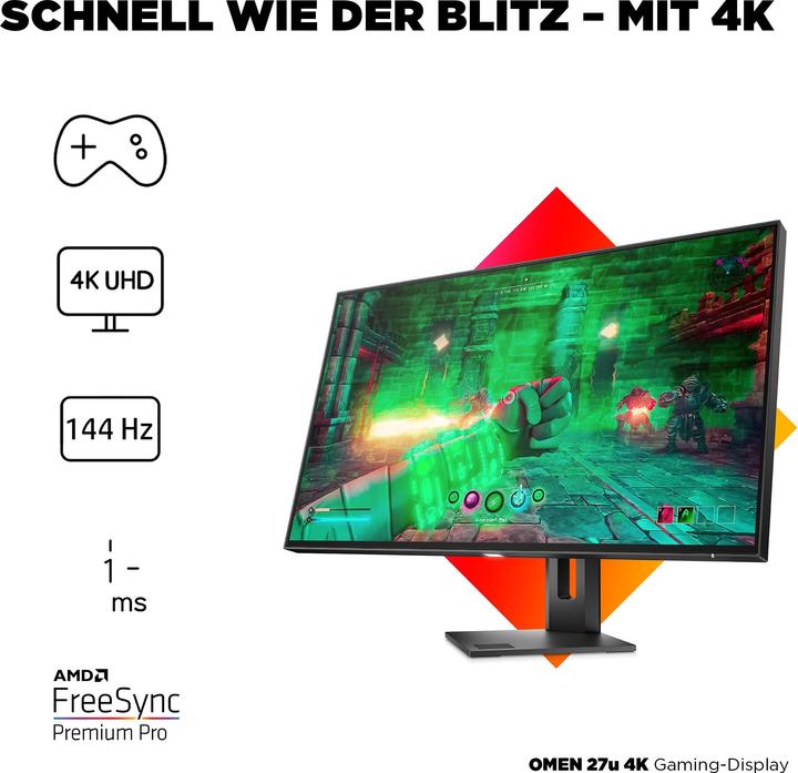 Immagine prodotto HP Omen 27u (3840 x 2160 pixel, 27")