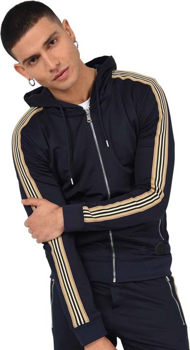 Actual product image Project X Paris Hooded sweatshirt with zipper and equestrian stripes (XL)
