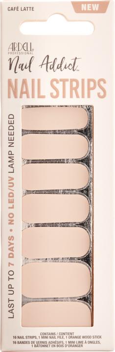 Produktbild Ardell Nail Addict - Nail Strips Cafe Latte (Nagelutensil, Beige)