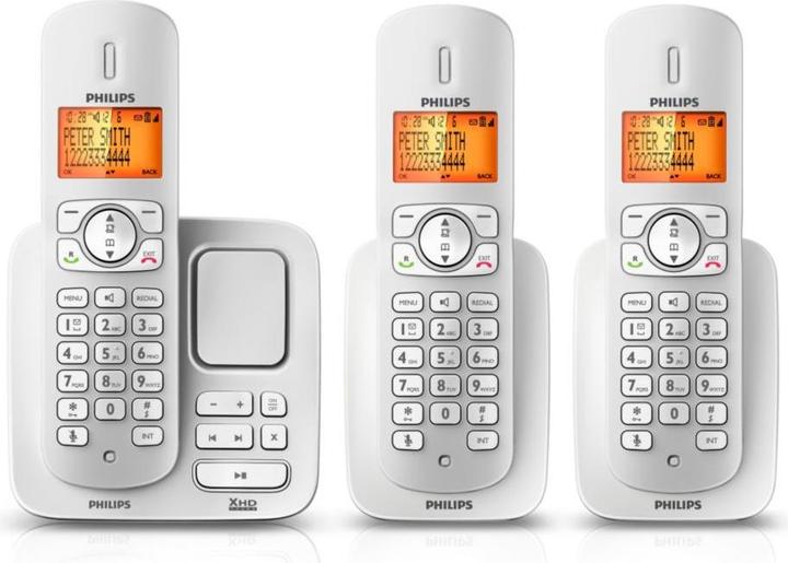 Produktbild Philips CD2753S/38 DECT Telefon Trio, mit Anrufb. Weiss