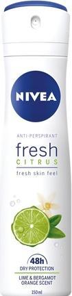 NIVEA Fresh Citrus 48h Antiperspirant - Antiperspirant - 150ml (Spray, 150 ml)