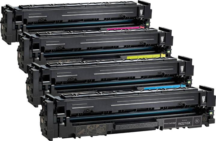 Tonerfabrik Toner Set W2210X / 207X Set mit allen vier Farben (M, BK, Y, C)