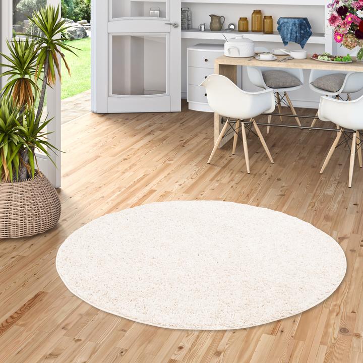Image du produit Pergamon Tapis Shaggy à poils longs Cozy Mix Rond (120 x 120 cm)