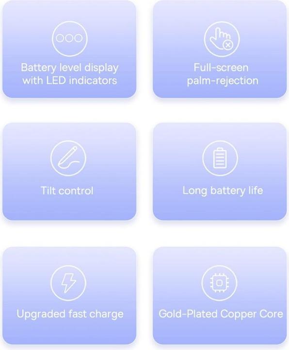 Image du produit Baseus Smooth Writing 2 Stylus Pen su LED Indicators (baltas)