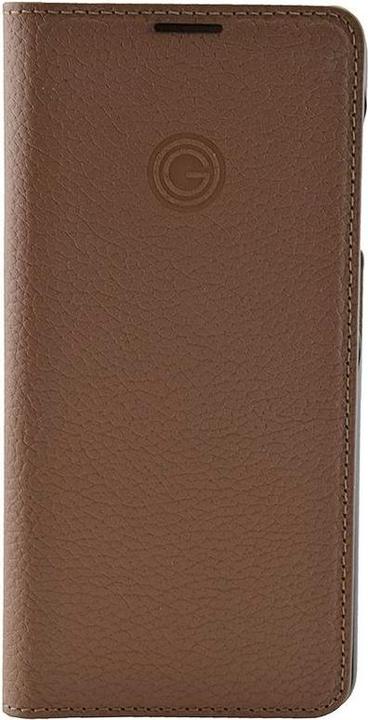 Actual product image Mike Galeli Book cover in genuine leather Marc almond (Samsung Galaxy S21 Ultra)