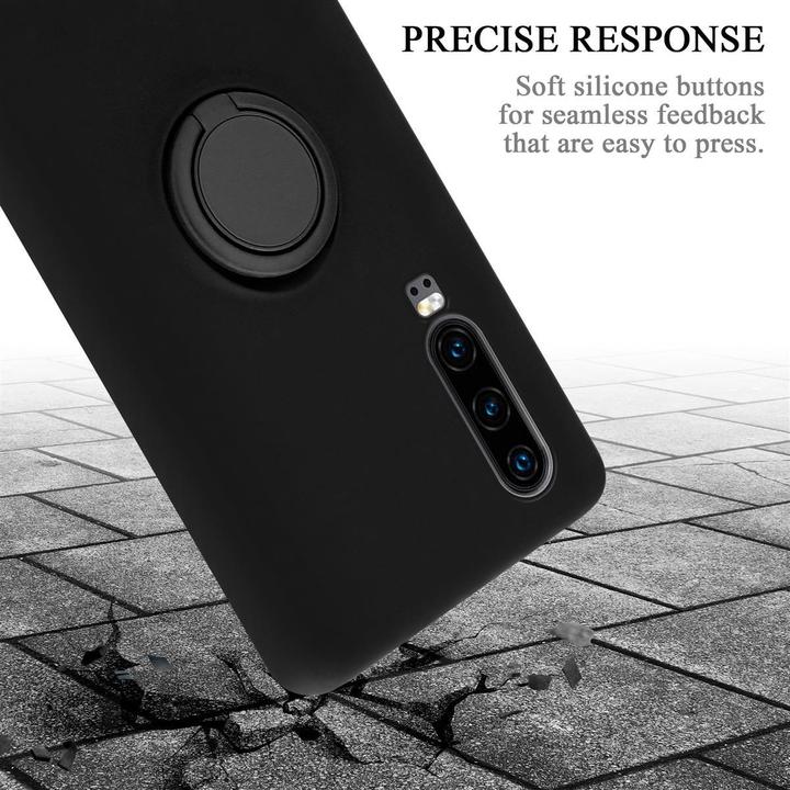 Productafbeelding Cadorabo TPU Vloeibare Ring Silicone Hoesje (Huawei P30)