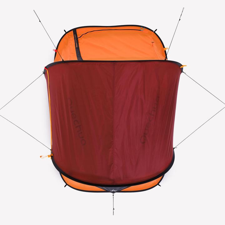 Actual product image Quechua Faltzelt - 2 Seconds für 2 Personen Limited Edition 20 Jahre braun (Pitching tent, 2.90 kg, 2 persons)