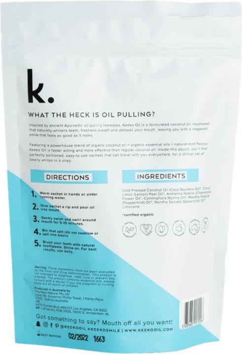 Produktbild Keeko. Morning Mint Mundziehöl-Sachets