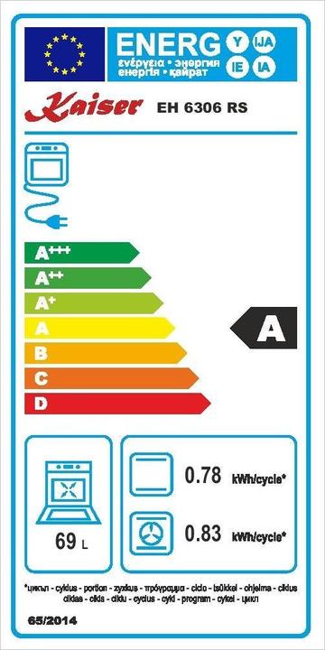 Energie-Label Kaiser EH 6306 RS + EM 6307 RS