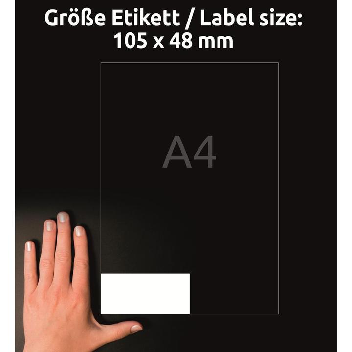 Image du produit Avery Étiquettes universelles 105 x 48 mm, 10 feuilles