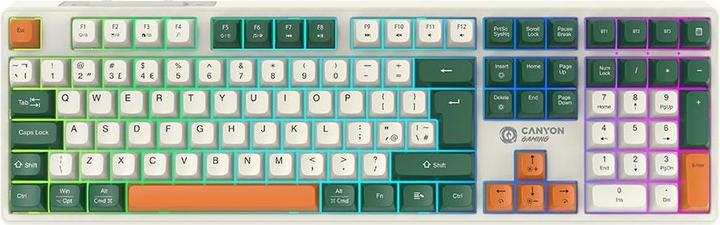 Productafbeelding Canyon Computertoetsenbord Shadder GKW-11 Mech RGB UK/US Wireless Wit