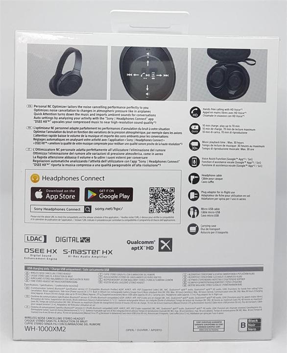 Produktbild Sony Wh-1000xm2 (ANC, 30 h, Kabelgebunden)