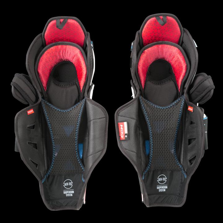 Actual product image CCM JetSpeed FT6 PRO SR hockey shin guards (15"/38cm) (38 C)