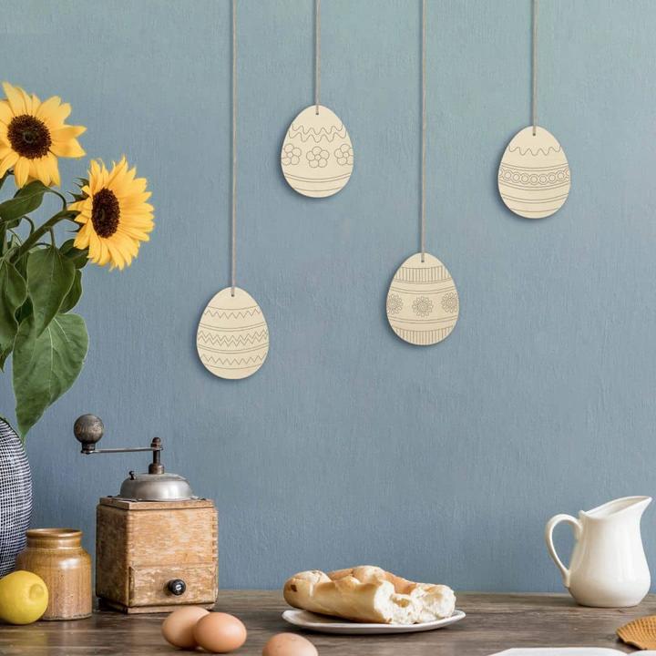 Produktbild Trenddeko Baumschmuck Ostereier 1 mit Aufhänger (5 x 6 cm)