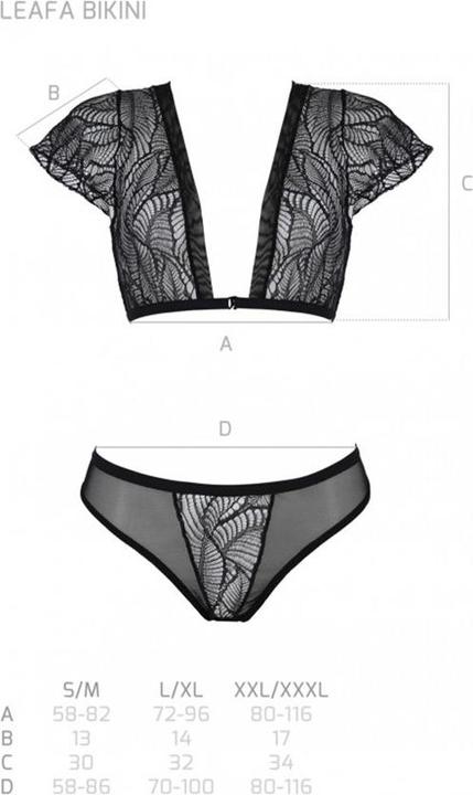 Image du produit ECO Collection Leafa Bralette Set black (L)