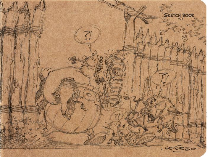 Image du produit Rhodia Carnet de croquis d'Astérix (Quadrillé, Couverture souple)