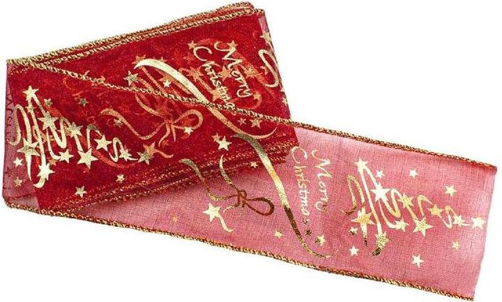 Image du produit JTI Ruban rouge avec motifs de Noël