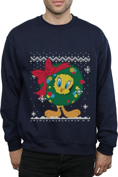 Produktbild Looney Tunes Tweety Pie Christmas Fair Isle Sweatshirt (S)