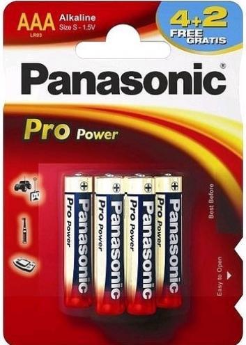 Produktbild Panasonic Baterijos Alkaline BK-LR03PPG- (6 Stk., AAA)