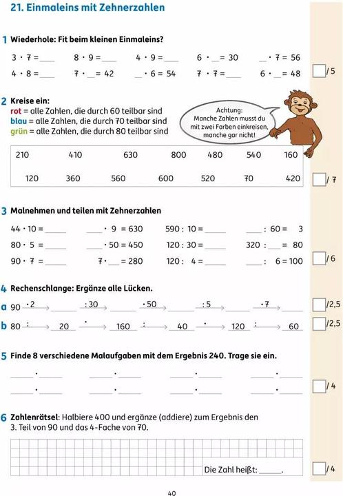 Immagine prodotto Tests in Mathe - Lernzielkontrollen 3. Klasse (Tedesco, Agnes Spiecker, Picchio Gisela, 2016)