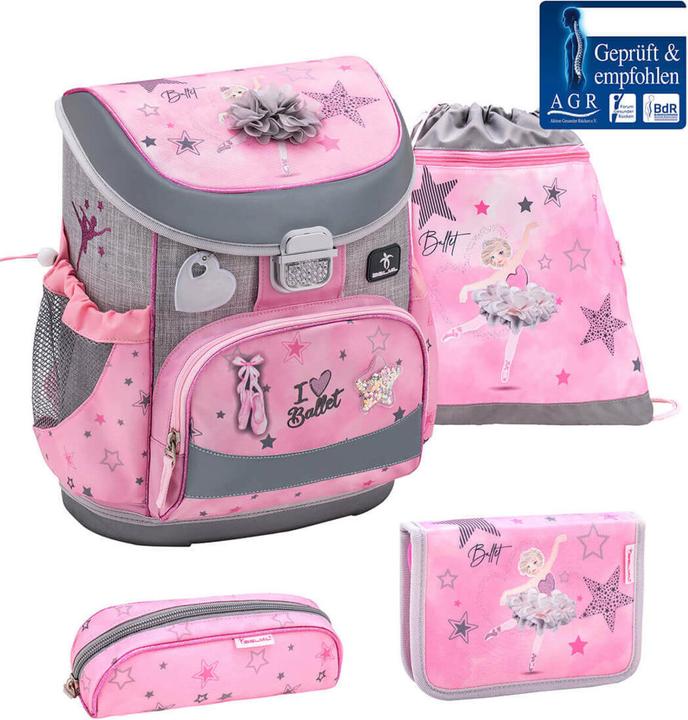 Immagine prodotto Belmil MINI FIT Zaino scuola 4 pezzi Set Ballet Light (17 l)