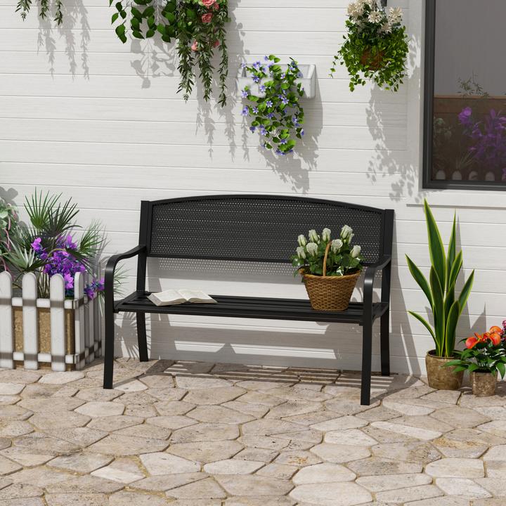 Immagine prodotto Outsunny Panchina da giardino in metallo