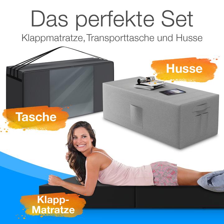Actual product image Bestschlaf Folding mattress incl. cover & transport bag (140 x 195 cm, Foam core)