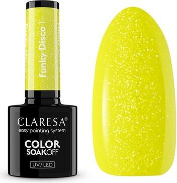 Produktbild Claresa Soak Off Uv Led Funky Disco Hybrid Nagellack 1.5g
