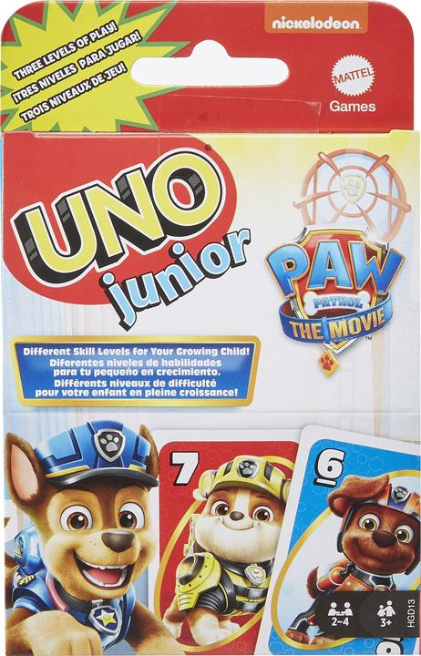 Actual product image Mattel Games UNO Junior Paw Patrol (Multilingual)