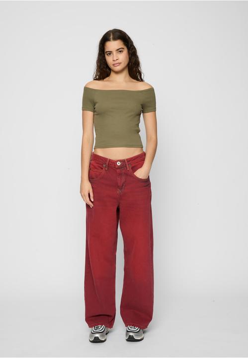 Actual product image Urban Classics Ladies Off Shoulder Rib Tee 2-Pack - 60065 (XS)