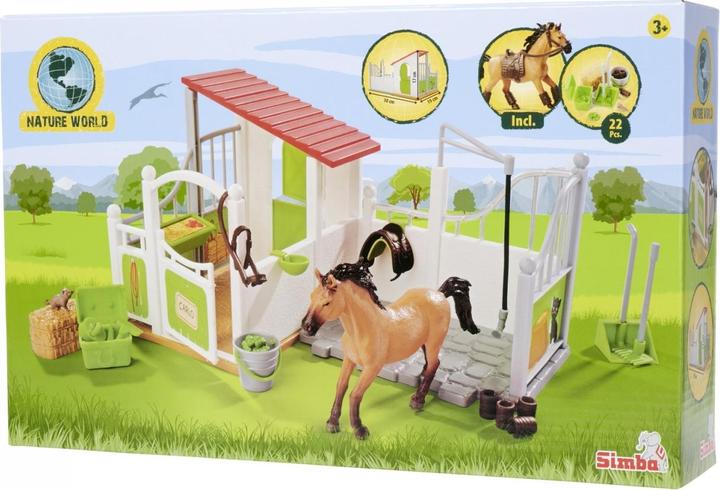 Immagine prodotto Simba Box per cavalli e area di lavaggio con cavallo