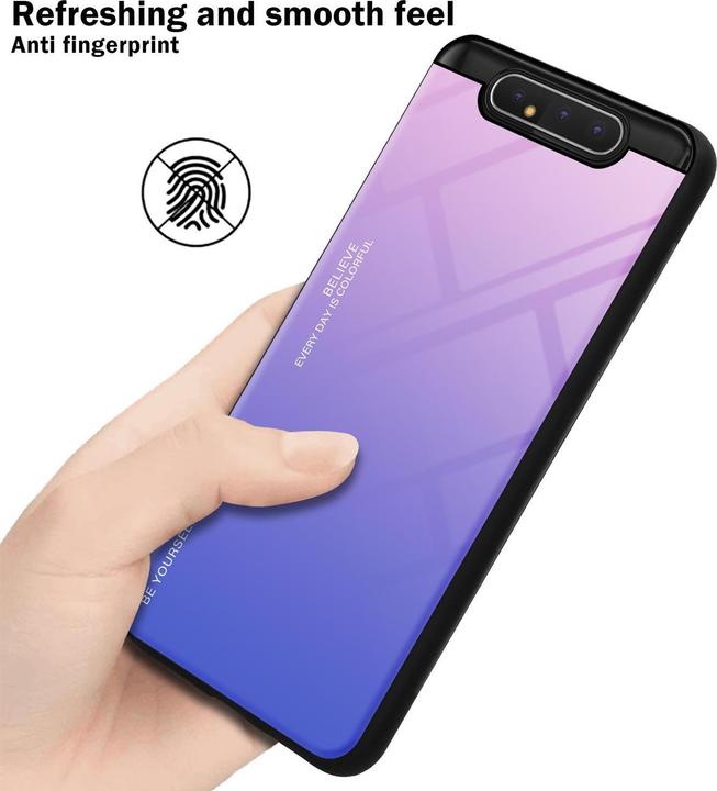Productafbeelding Cadorabo TPU 2 kleuren glasdekking (Samsung Galaxy A80)