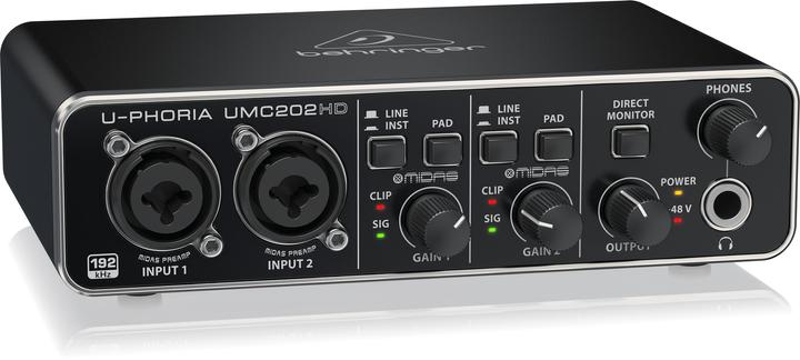 Image du produit Behringer Interface audio d'enregistrement UMC202HD (USB)