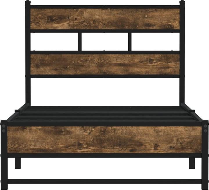 Produktbild VidaXL Metallbett Bett Lattenrost Einzelbett Bettgestell ohne Matratze 107x203cm (107 x 203 cm)