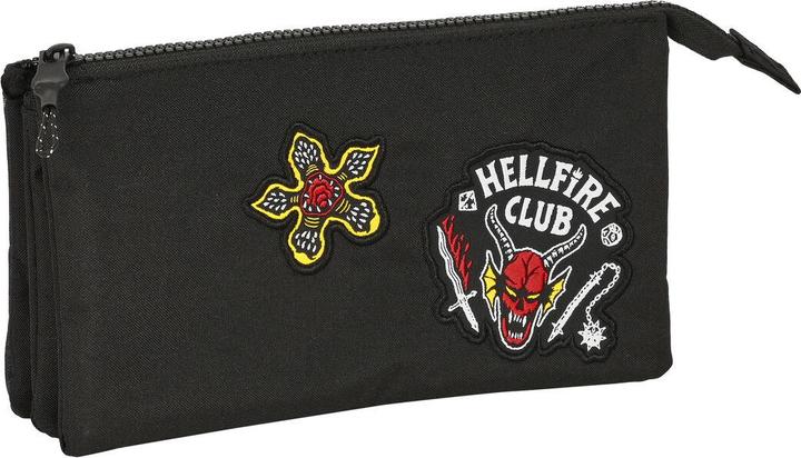 Immagine prodotto Universal Textiles Zweifaches Mehrzweck-Etui Stranger Things Schwarz 22 x 12 x 3 cm