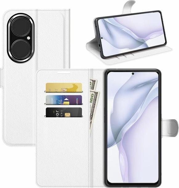 Actual product image MU Classic Litchi Leather Bookcover Series (Huawei P50)