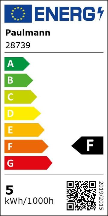 Energie-Label Paulmann Tropfen (E14, 5 W, 432 lm, 1 x, F)
