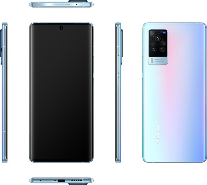 Actual product image Vivo X60 Pro 5G (256 GB, Shimmer Blue, 6.56", Dual SIM, 48 Mpx, 5G)