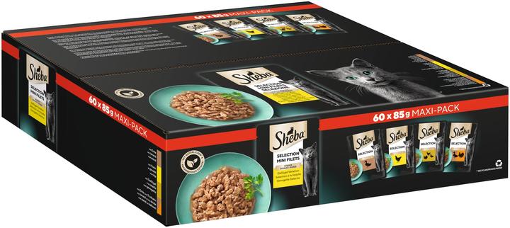Sheba Multipack Sélection (Senior, Adulte, 60 pcs, 5100 g)