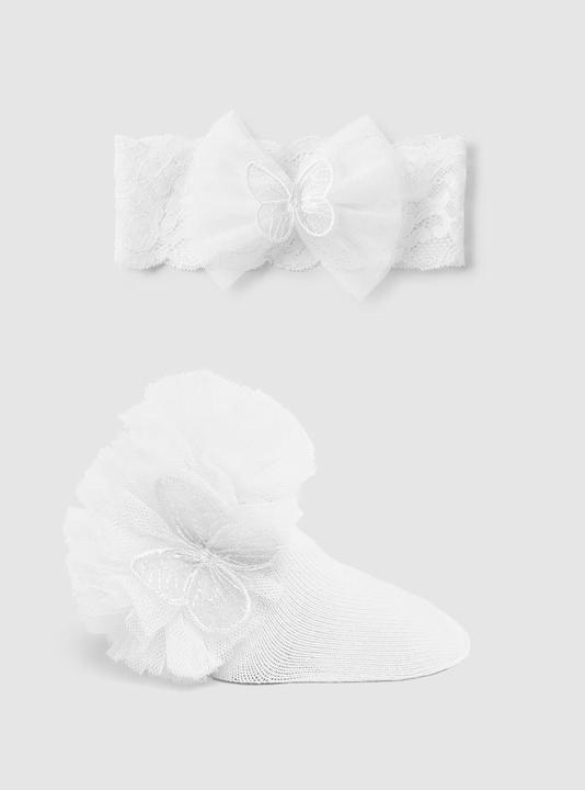 MAYORAL Babygirl Set Socken mit Haarreif