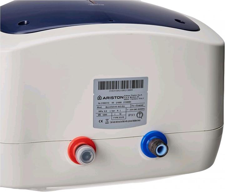 Immagine prodotto Ariston BLU EVO R 10/3 EU scaldabagno Verticale Boiler Sistema per caldaia singola Grigio, Bianco