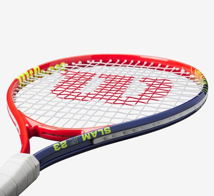 Actual product image Wilson Slam Junior 23 Boys Tennisschläger rot-gelb besaitet 205g L0 NEU (0, 200 g)
