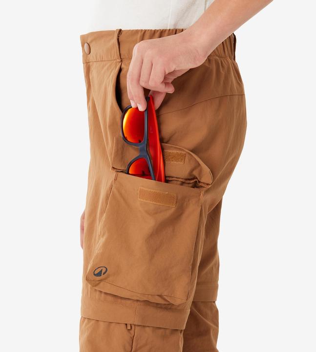 Produktbild Quechua Wanderhose Zip-Off-Hose MH500 Kinder Gr. 122–170 braun (140)