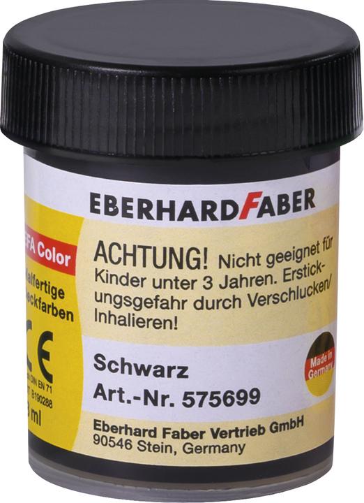 Image du produit EberhardFaber Tempera EFA Color pour écoles 6x 25 ml (Noir, 18 ml)